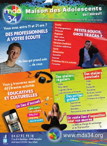 Flyer MDA pour les adolescents