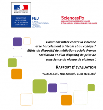 Rapport d'évaluation de l'expérimentation "Médiation sociale en milieu scolaire"